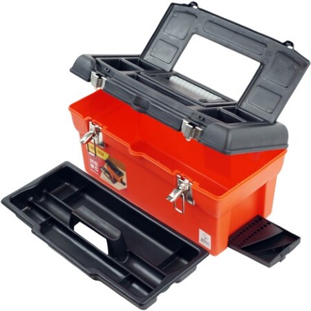 Fleming Supply Fleming Supply 16.5" Utility Tool Box - 7 Compartments and Tray 160494RJF
